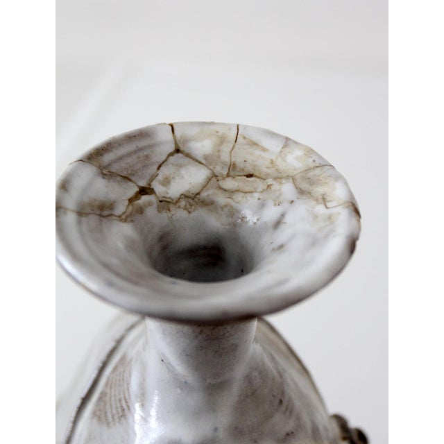 Ceramic Vintage 70s Studio Pottery Vase For Sale - Image 7 of 12