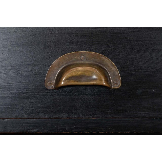 19th Century English Ebonised Mahogany & Pine Shop Counter, 1890s For Sale - Image 12 of 16