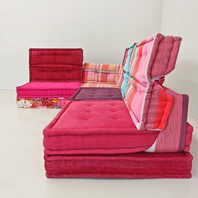 Mah Jong Red Four-Seater Modular Sofa by Missoni, H. Hopfer for Roche Bobois, 1990s, Set of 4 For Sale - Image 14 of 18