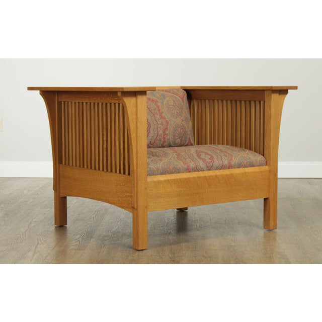 Stickley Mission Collection Oak Prairie Spindle Chair Chairish