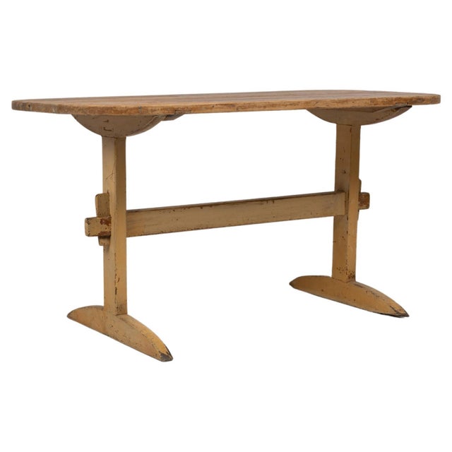 Swedish Folk Art Pine Dining Table For Sale - Image 14 of 14