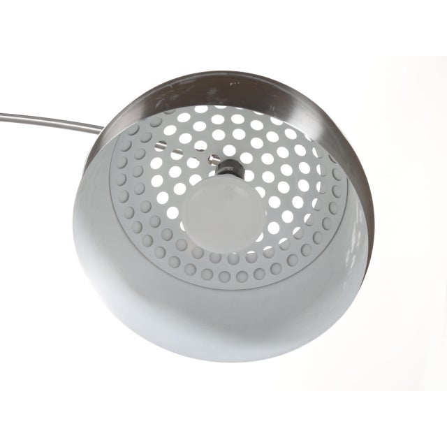 Arch Floor Lamp Style of Castiglioni’s Arco Stainless & Marble For Sale - Image 9 of 12