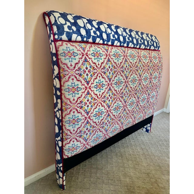 Brand-new custom upholstered full-size headboard. This statement piece features a solid wood Legacy Classic frame wrapped...