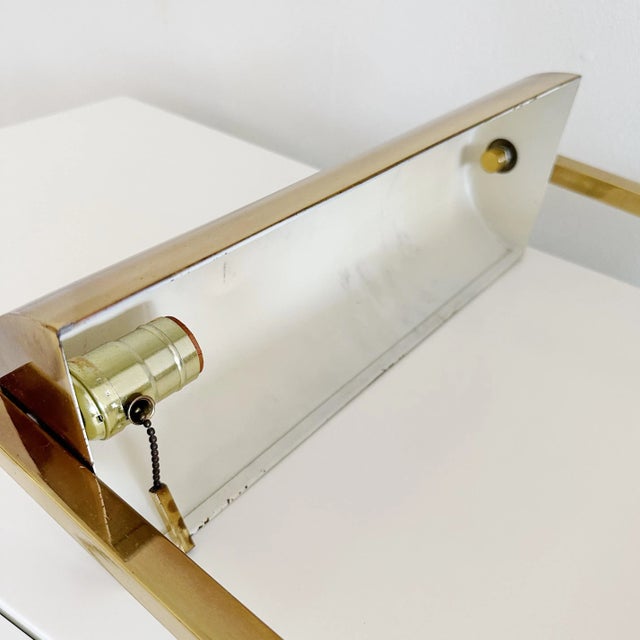 Mid Century Brass Bankers Desk Lamp For Sale - Image 11 of 11