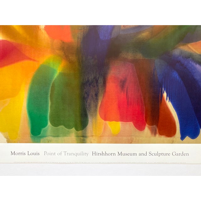 Morris Louis Modernist Lithograph Print Abstract Expressionist Museum Poster " Point of Tranquility " 1959-60 For Sale - Image 9 of 11