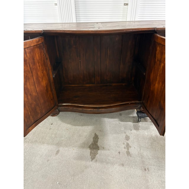 Brown Country French Oak Sideboard or Buffet With Lots of Storage, Mid 20th Century For Sale - Image 8 of 9
