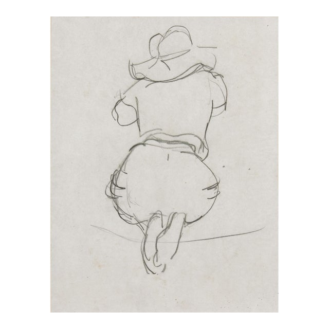 'Woman Seated' by Sarah Hobson, Circa 1935, Art Institute of Chicago Woman Artist For Sale