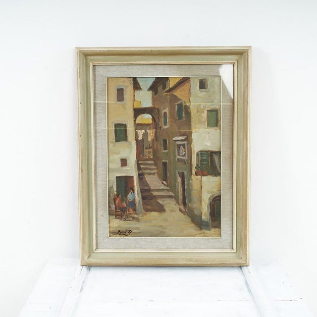 Rossi, Historical Fresco, 1971, Oil on Panel, Framed For Sale - Image 6 of 6