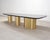 Modern India Mahdavi Alber Sectional Walnut Brass Dining Table 11 Ft For Sale - Image 3 of 18