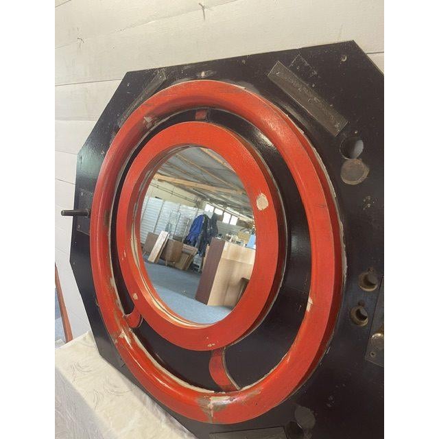 Vintage Mirror in Negative Wooden Molds, 1930 For Sale - Image 10 of 12