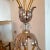 Gold Neoclassical Wrought Iron Floor Lamp, France 1940 For Sale - Image 8 of 10