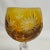 Mid-Century Hollywood Regency German Amber Hand Cut Crystal Wine Glasses - Set of 8. For Sale - Image 11 of 12