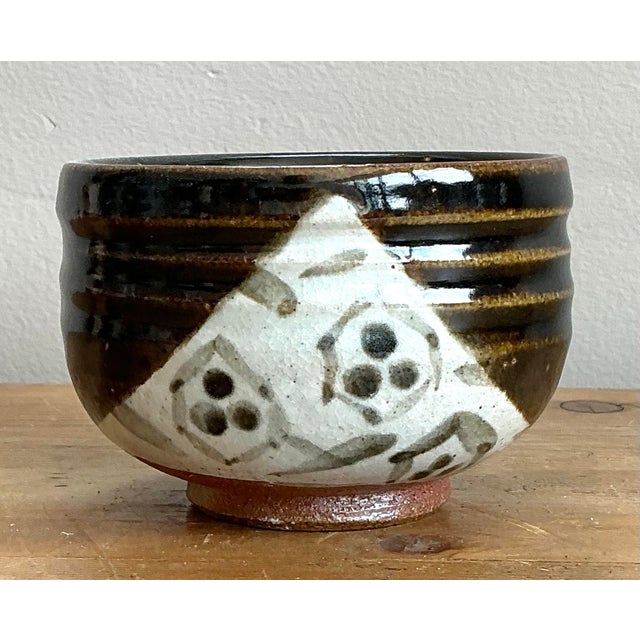 Vintage Original Studio Pottery Ribbed Bowl For Sale - Image 11 of 12