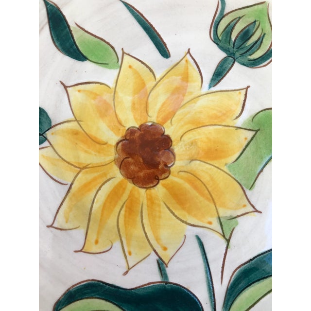 Mid-Century Modern Vintage Midcentury Stangl Sunflower Garden Plate For Sale - Image 3 of 7