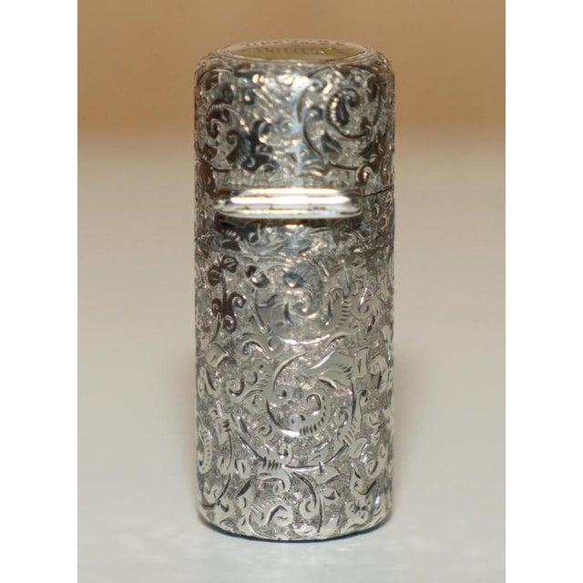 Sterling Silver Scent Bottle, 1881 For Sale - Image 4 of 9