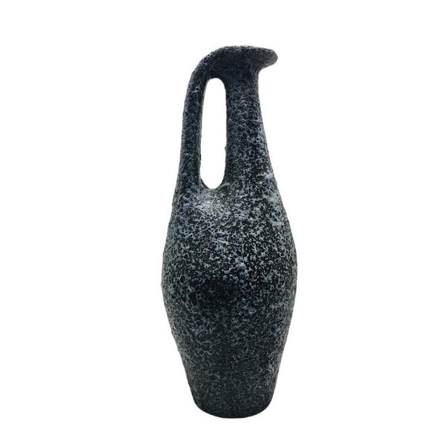 Black Ceramic Vase, Hungary, 1960s For Sale - Image 8 of 8