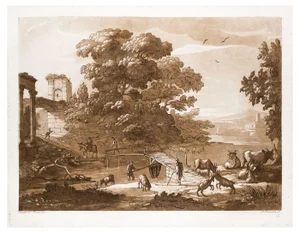Ludovico Caracciolo after Claude Lorrain, Liber Veritatis, Etching, 1815