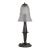1930s French Art Deco Lamp by René Lalique - Wrought Iron France For Sale