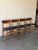 Wood Set of 4 Danish Teak Dining Chairs With Black Leather Seats | Mid-Century Modern 1960s For Sale - Image 7 of 11