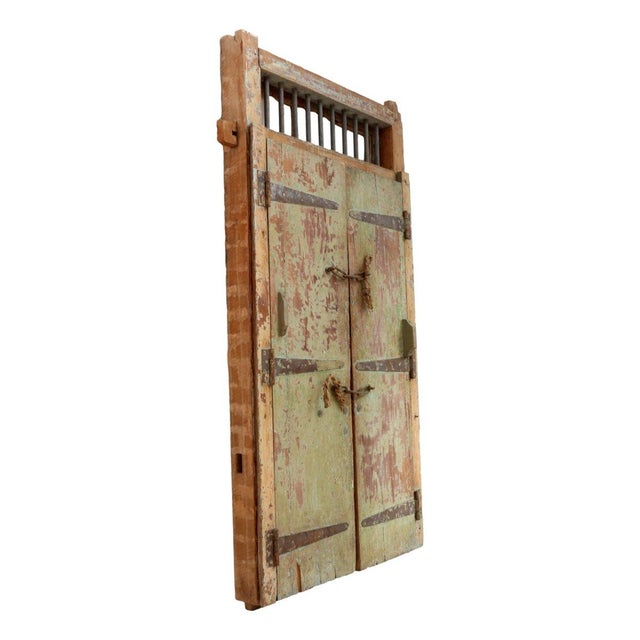 Vintage Door in Teak, 1990s For Sale - Image 4 of 6