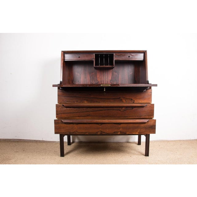 Danish Secretary Desk in Rosewood by Arne Wahl Iversen for Branderup Mobelfabrik, 1960s For Sale - Image 9 of 18