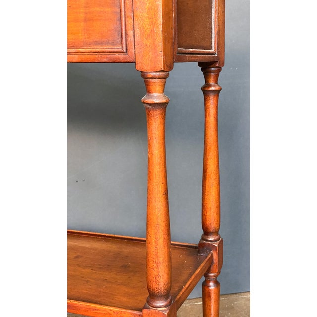 French Standing Console Planter or Trough of Mahogany With Metal Liner For Sale - Image 9 of 12