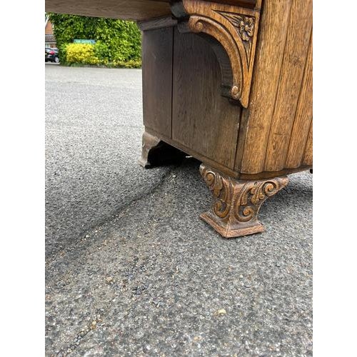 Art Deco Oak Sideboard, 1930s For Sale - Image 6 of 18
