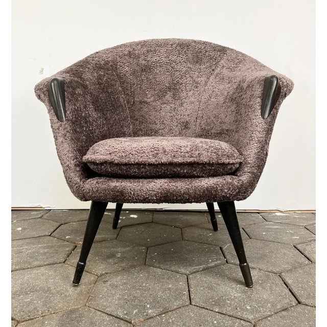 Brown Armchair by Nanna Ditzel, 1950s For Sale - Image 8 of 12