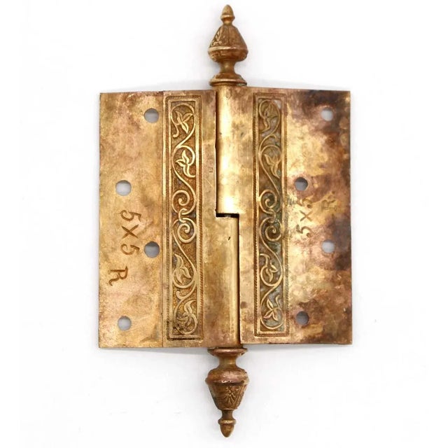 Early 20th Century Bronze Right Lift Off Butt Door Hinge For Sale - Image 6 of 7