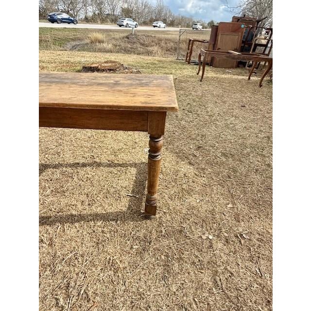 18th Century Long French Country Solid Oak Farm Dining Table For Sale - Image 14 of 17