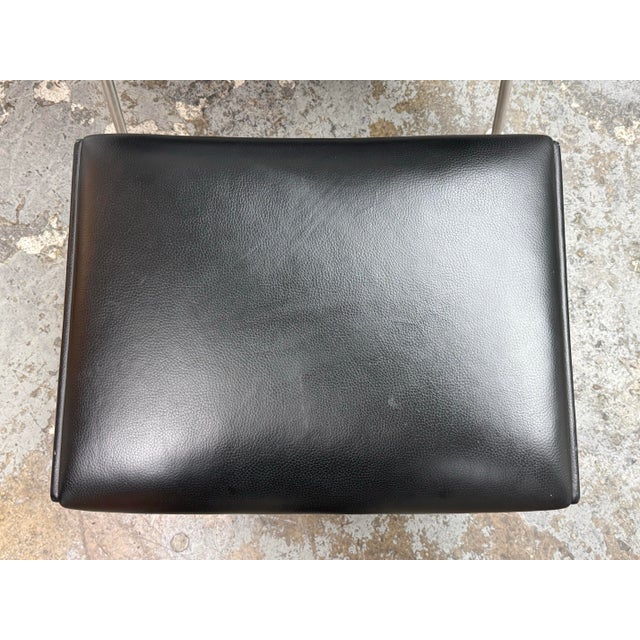 Hans Wegner for Carl Hansen & Son Thor Black Leather Ch445 Lounge Chair & Ch446 Footrest Set For Sale - Image 11 of 11