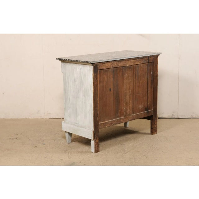 19th Century Neoclassic French Marble Top Chest For Sale In Atlanta - Image 6 of 12