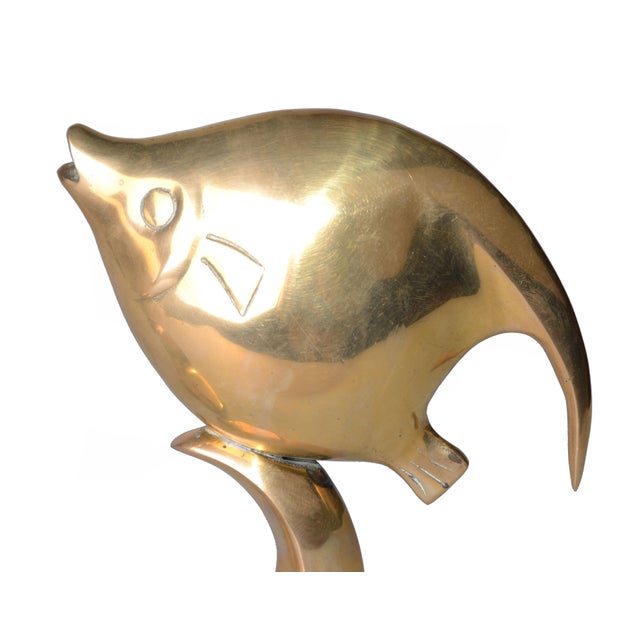 Polished Solid Brass Fish Bookends A Pair Chairish