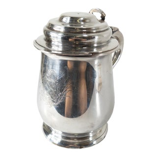 1970's Franklin Mint Reproduction Silverplate Benjamin Franklin Tankard For Sale