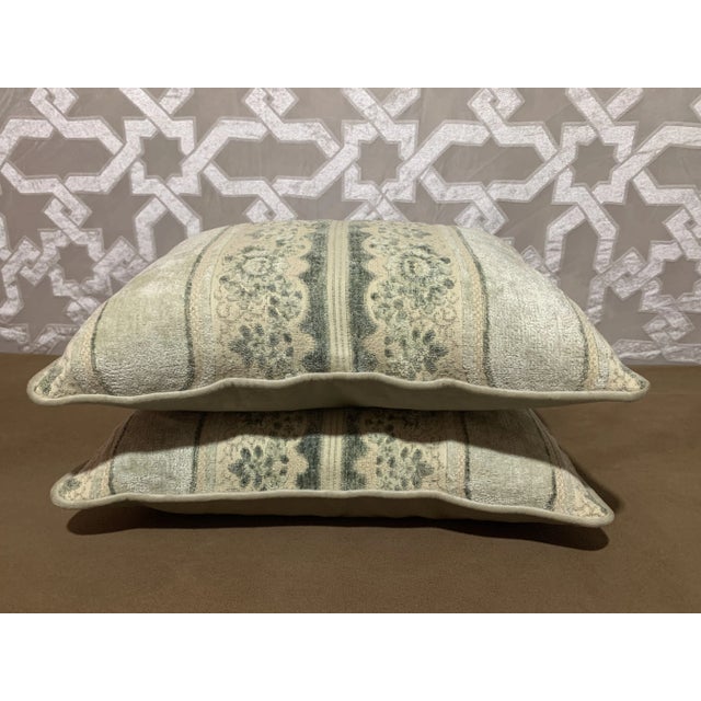 Art Deco Vintage Re-Designed and Hand-Engineered Pillow Covers - a Pair For Sale - Image 3 of 6