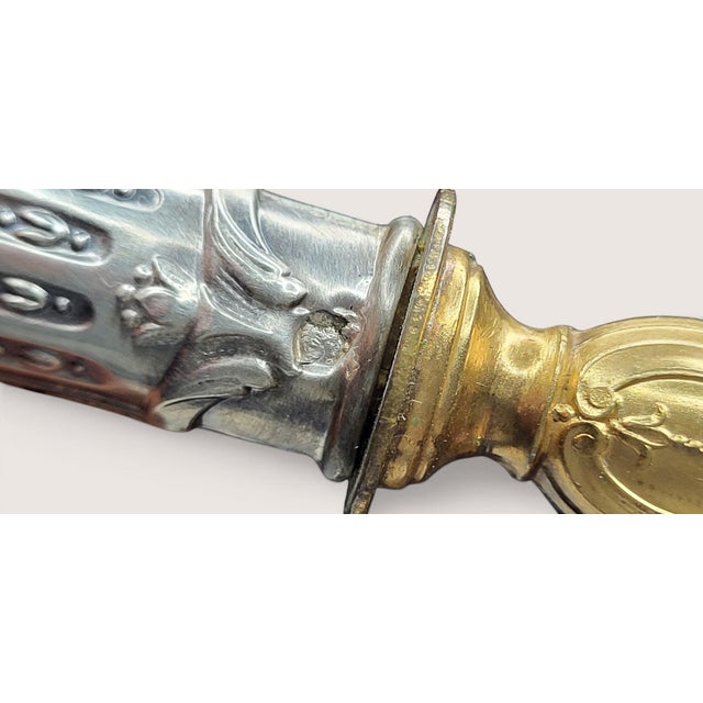 Louis XVI Silver Pie Server from Brosse & Cie, 1890s For Sale - Image 9 of 13