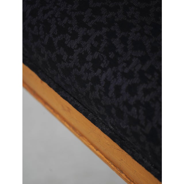 Pair of Henredon Neoclassical Black & Gold Footstools Ottomans For Sale - Image 11 of 14