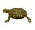 Vintage Gold Tone Metal 8” Turtle Decorative Trinket Box W/Hinged Lid a-17. For Sale - Image 4 of 7