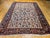 Vintage Heriz Serapi Rug, Hand-Knotted Wool, All-Over Geometric Pattern, Ivory & Blue, 8x10 For Sale In Chicago - Image 6 of 14