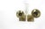 Mid-Century Modern Set of Two Vintage Brass Candle Holders, Candle Sticks, Pair of Candleholders, 2 Tall Candlesticks Square For Sale - Image 3 of 7