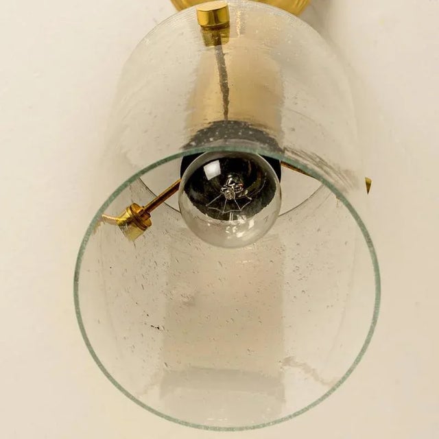 Large Brass and Glass Pendant from Glashütte Limburg, 1970s For Sale - Image 4 of 18