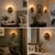 Vintage Brass Wall Sconce Light, Handmade Antique Brass Flower Wall Lamp, Mid Century Shell Sconce Bedroom Bedside Hallway Entryway Lighting For Sale - Image 4 of 13