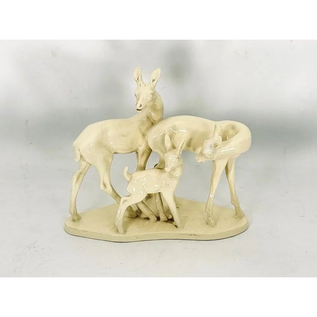 Italian Artist, Deer Family Sculpture, Ceramic, 1950s For Sale - Image 11 of 12