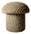 Mushroom Ottoman in Sequoia Wool Dot For Sale