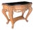 Vintage French Provincial Rococo Style Console Table With Tessellated Stone Top For Sale