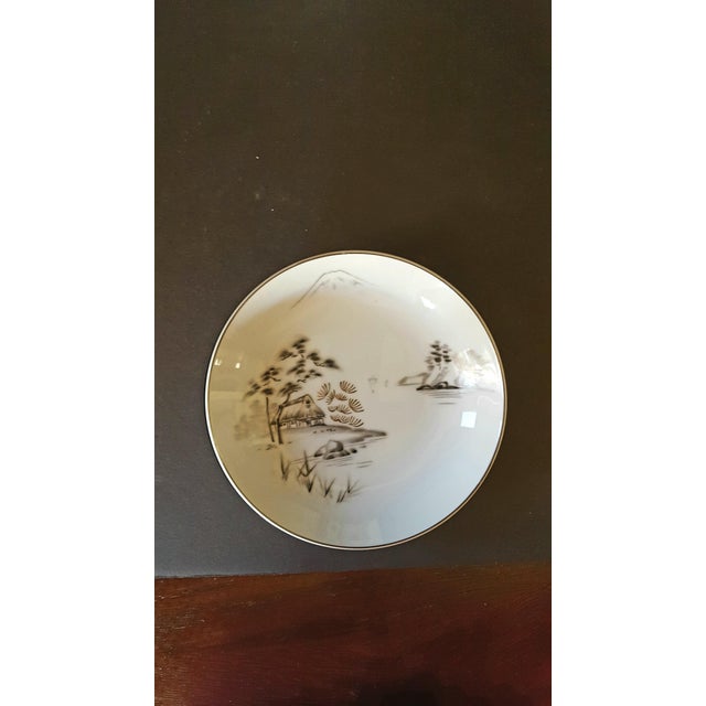 Contemporary 1900s Vintage Sone Mt. Fuji Porcelain China -Set of 17 For Sale - Image 3 of 9
