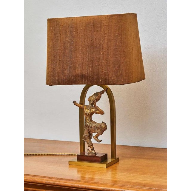 2000 - 2009 Vintage Shiva Table Lamp, Thailand For Sale - Image 5 of 11