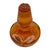 Glass 1920s Art Deco Peach Glass Perfume Bottle W/ Stopper by Steuben Aurene for Devilbiss For Sale - Image 7 of 8