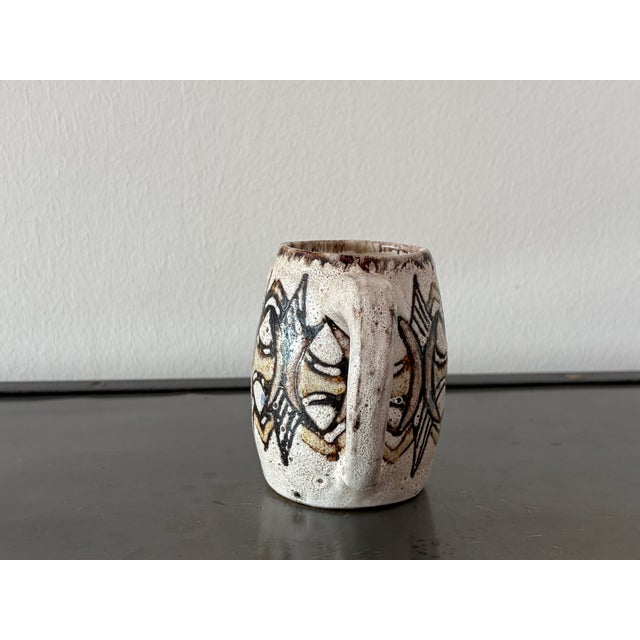 Maritime Mug with Stylized Fish Motifs from Rügen Keramik, 1970 For Sale - Image 15 of 18