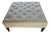 Upholstered Tufted Cocktail Ottoman For Sale